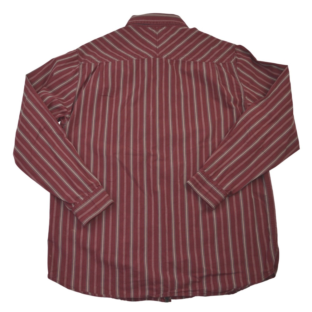 VTG The North Face Mens Plaid Button Up Shirt Long Sleeve‎ Red Tan XL - Picture 2 of 7